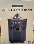 Servappetit Blue 50S Retro Style Electric Citrus Juicer New With Box 11T. Fixed Price $15.00.