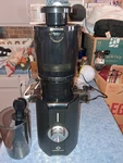 Rush Clear Slow Masticating Juicer Machine, Cold Press W/no-prep 4.35". Fixed Price $49.99.