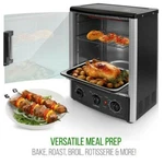 Nutrichef Multi-function Vertical Oven 1500W Adjustable Roast Bake Rotisserie. Fixed Price $71.96.