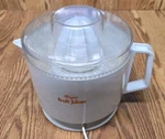 Vintage Dazey Electric Automatic Citrus Press Juicer White Detachable Lid Bowl. Fixed Price $19.99.