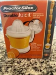 Proctor Silex Juicit 34 Oz. Electric Citrus Juicer - White (66332RY). Fixed Price $22.75.