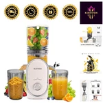 White Slow Masticating Juicer: Powerful 300W, Auto Cleaning, Perfect Gift Option. Fixed Price $166.99.