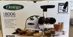 Omega 8006 Nutrition Center Hd Slow Masticating Juicer, Grinder, Pasta Maker. Fixed Price $100.00.