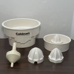 Vintage Cuisinart Super Citrus Juiocer DLC488 DLC856 Piece Set 3 Fruit Sizers. Fixed Price $34.99.
