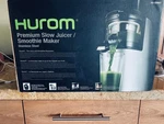 Hurom HG-SBB07 Slow Juicer Stainless Steel Dual Stage Smoothie Maker Silver. Fixed Price $130.00.