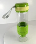 Citrus Zinger Water Hydration Bottle Fruit Juicer Infuser Green Adjustable Strap. Fixed Price $15.21.