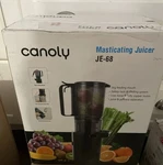 Canoly Masticating Juicer JE-68, 350W Cold Press 5.3" Nob. Fixed Price $35.45.