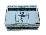 Miracle Wheat Grass Juicer MJ400 W/ Stainless Steel Blades Hand Crank New. Fixed Price $88.00.