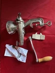 Vintage Miracle Wheatgrass Juicer MJ400 Cast Iron Tin Plated Manual Crank. Fixed Price $8.87.