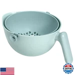 Tasty 2-IN-1 Swing Bowl Colander Built-in Strainer Basket Kitchen Hack Rinsing. Fixed Price $28.47.
