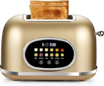 Flawed Roter Mond 2 Slice Toaster Smart Touch Screen Retro Stainless Steel Gold. Fixed Price $27.95.