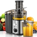 Qcen Juicer Machine, Centrifugal Extractor With 3 500W, Silver. Fixed Price $69.99.