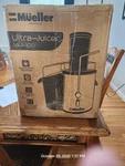 Mueller Power Juicer Ultra 700 Watt Veggie Fruit MU-100. Fixed Price $45.00.