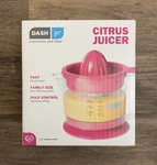 Dash Dual Citrus Juicer Pink 25OZ Electric Open Box Complete Bpa Free. Fixed Price $19.99.