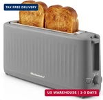 Elite Gourmet ECT2517G Slimtoast 2-SLICE, Long Slot Toaster, Cool-touch Body, 6. Fixed Price $38.42.