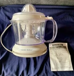 Proctor Silex Plug-in Electric Juicer Type J10 Model 66332RY White. Fixed Price $20.00.