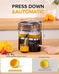 Dual-head Electric Juicer With Power Cord And Cleaning Brush, 1-BUTTON Automatic. Fixed Price $56.99.