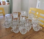Vintage Imperial Glass Whirling Star Clear Punch Cups 18PCS Euc. Fixed Price $120.00.