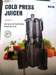 SJ-057 Cold Press Juicer -black & Grey/ 5.8" Large Feed Chute Power. Fixed Price $67.99.