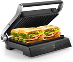 Panini Press Sandwich Maker, 1200W 4 Slice Toaster, Removable Drip Tray. Fixed Price $180.99.