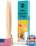 Ototo Bernie Bunny Toaster Tongs - Rabbit Salad Servers Multipurpose Mini Wood. Fixed Price $32.94.