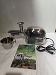 Super Angel Juicer Extractor SA5500 Stainless Steel With Twin Gear Set Tested. Fixed Price $850.00.
