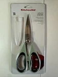 Kitchenaid Utility Shears, New, W/ Blade Sheath, Mint Green. Fixed Price $10.00.