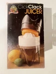 Clickclack Orange-lemon-lime Hand Press Juicer .5 Litre Liter Vintage Nos. Fixed Price $45.00.