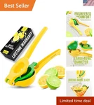 Metal 2-IN-1 Lemon Squeezer Sturdy Max Extraction Hand Juicer Squeeze.... Fixed Price $34.10.