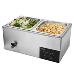 Commercial Food Warmer 2 Pans Buffet Kitchen Parties Countertop Stainless Steel. Fixed Price $78.69.