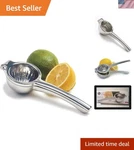 Manual Citrus Juicer - Professional Weight Stainless Steel Press For Fresh. Fixed Price $86.99.