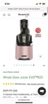 Kuvings Evo Whole Slow Juicer - Gold. Fixed Price $420.00.