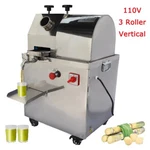Vertical Electric Sugarcane Press Juicer 3 Roller Extractor 110V. Fixed Price $893.35.