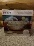 Euro Cuisine YM80 Automatic Electric Yogurt Maker White Jars Built-in Timer. Fixed Price $20.00.