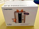 Chefman Stainless Steel 2 Slice Extra Wide Toaster .brand New Box.. Fixed Price $24.50.