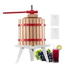 3.2 GAL/12L Fruit Wine Press, Solid Wood Basket With 8 Blocks, Heavy Duty Manual. Fixed Price $121.01.