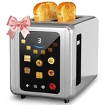 Whall Full Touch Screen Toaster 2 Slice 1.5'' Wide Slot Stainless Steel. Fixed Price $94.77.