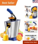 Zulay Electric Citrus Juicer - Makes Fresh Orange, Lemon, Grapefuit, Lime S.... Fixed Price $137.47.