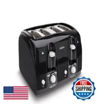 Sunbeam Wide Slot 4-SLICE Toaster Black 003911-100-000. Fixed Price $76.68.