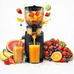 Cold Press Juicer, 5.8" Extra Large Feed Chute 300W Slow Masticating High. Fixed Price $55.99.