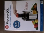 Powerxl Self-cleaning Juicer Plus 1000W Stainless Steel Used Twice. Fixed Price $75.00.