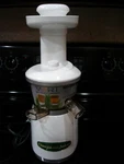 White Omega Juicer Low Speed Vertical Masticating VRT330HD New W/o Box. Fixed Price $169.06.