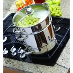 Stainless Steel Stove Top Steam Juicer Extractor Glass Lid Spigot Drain. Fixed Price $489.88.