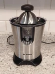 Eurolux Electric Citrus Juicer ELCJ-1600S Silver Black Stainless Steel Tested. Fixed Price $29.99.