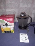 Brentwood Citrus Juicer 40 Ounces/ 1.2 Liter New Open Box Cordless Black Pitcher. Fixed Price $17.90.