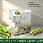 110V 350W Commercial 5-ROLLER Electric Sugarcane Juice Extractor, 200KG/H Output. Fixed Price $1515.00.