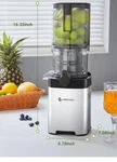 Amzchef Cold Press Juicer Machines 5.2" Large Feed Chute For Whole Fruits. Fixed Price $67.97.