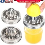 Stainless Steel Citrus Juicer Lid Wide Mouth Mason Jars Fresh Maker New. Fixed Price $14.61.