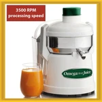 Omega High Speed Pulp Ejection Juicer 1/3 Hp Surgical Stainless 3500 Rpm. Fixed Price $209.99.
