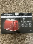 2 Slice Toaster Roter Mond Retro Stainless Steel -bagel, Cancel, Defrost. Fixed Price $40.00.